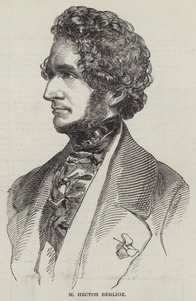 M Hector Berlioz (gravyr) av English School