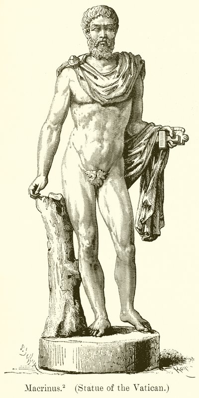 Macrinus. (Statyn av Vatikanen) av English School