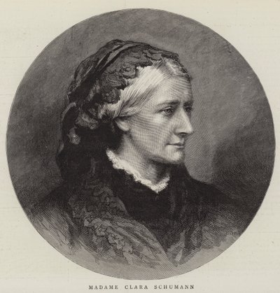 Madame Clara Schumann (gravyr) av English School