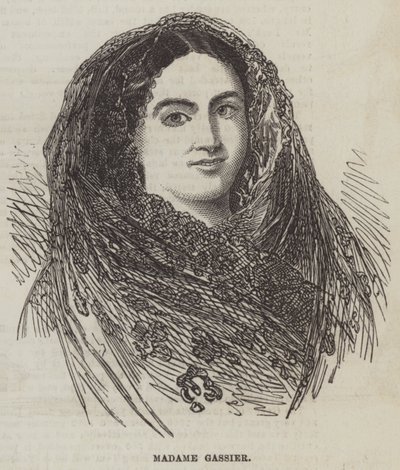Madame Gassier (gravyr) av English School