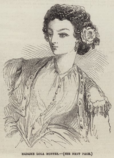 Madame Lola Montes (gravyr) av English School
