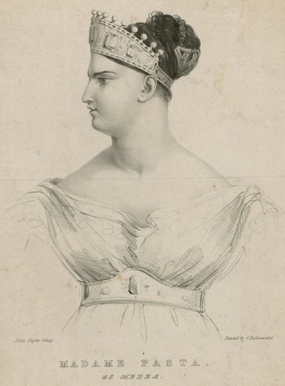 Madame Pasta som Medea av English School