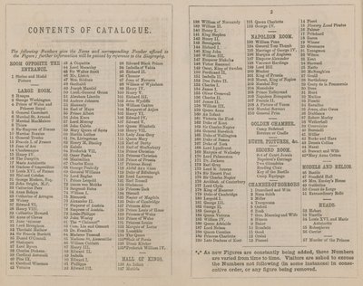 Madame Tussaud & Sons utställningskatalog för 1875 av English School