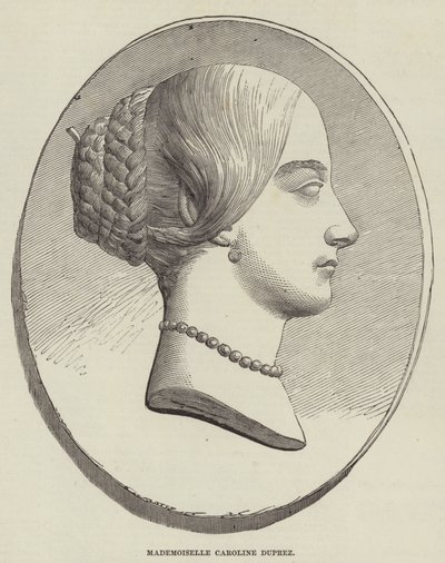 Mademoiselle Caroline Duprez (gravyr) av English School