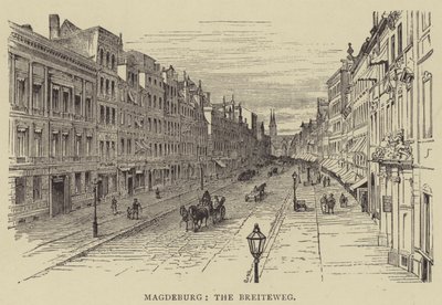 Magdeburg, Breiteweg (gravyr) av English School