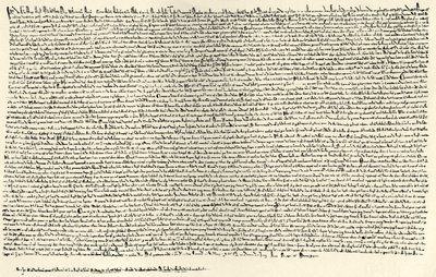 Magna Carta (bläck på pergament) av English School