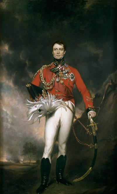 Generalmajor Sir James Kempt, ca 1824 av English School
