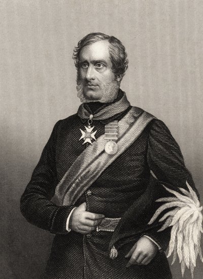 Generalmajor Sir Henry Havelock, från "The History of the Indian Mytery" publicerad 1858 av English School