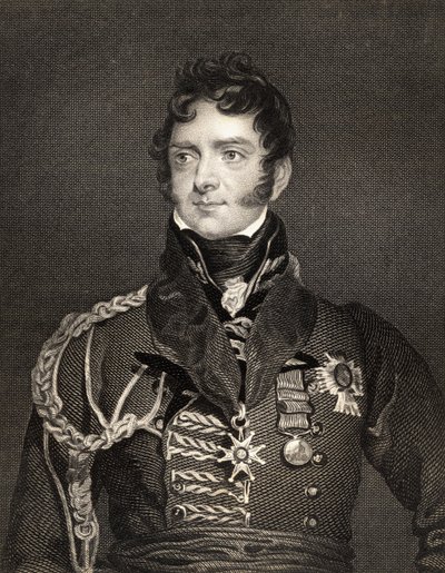 Generalmajor Sir Henry Torrens (1779-1828) (litho) av English School