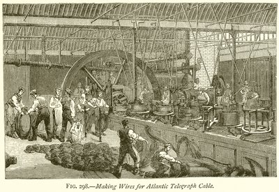Att göra kablar för Atlantic Telegraph Cable av English School