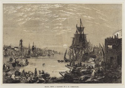 Malta (färg litho) av English School