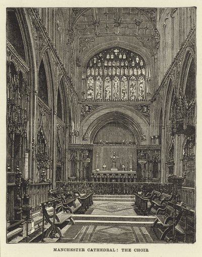 Manchester Cathedral, kören av English School