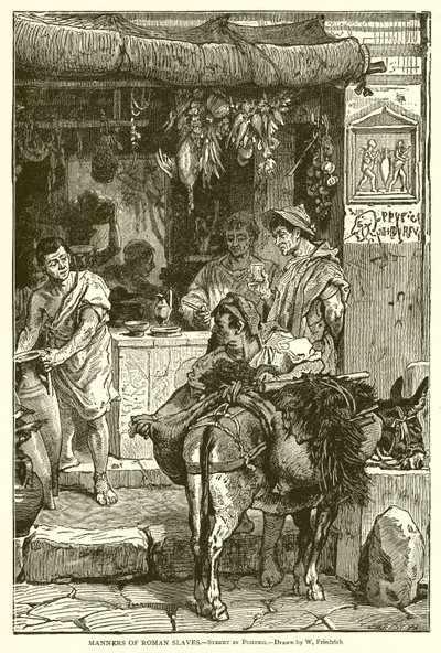 Manners of Roman Slaves.--Street in Pompeii av English School