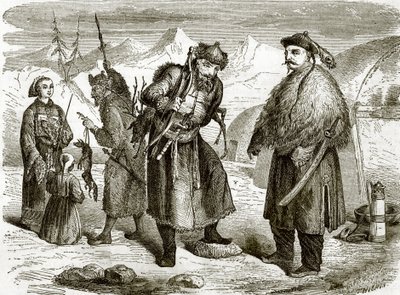 Mantchurianer och Tungusians i distriktet trans-Baikal av English School
