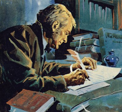 Många år senare skrev Darwin sin bok The Origin of Species av English School