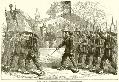 Mars förbi Garibaldigardet inför president Lincoln av English School