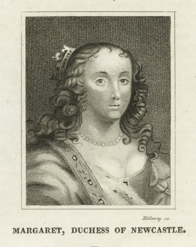 Margaret, hertiginna av Newcastle (gravyr) av English School