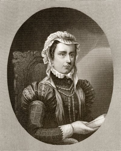 Margareta, hertiginna av Parma, från "History of the Reign of Philip II", publicerad 1855 av English School