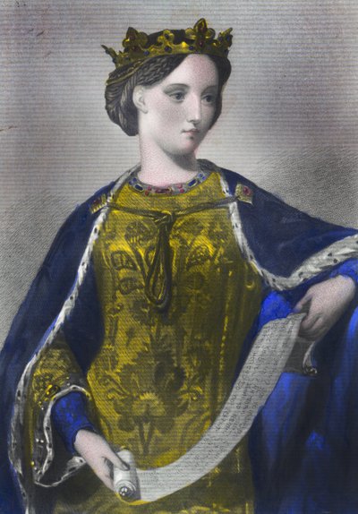 Margarete von Frankreich, Königin von Eduard I., gedruckt von Henry G. Bohn, London, 1856 von English School