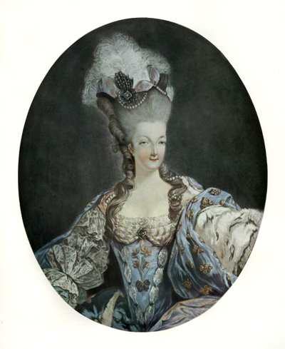 Marie Antoinette, drottning av Frankrike (tryck) av English School