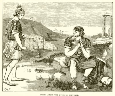Marius bland ruinerna av Kartago av English School