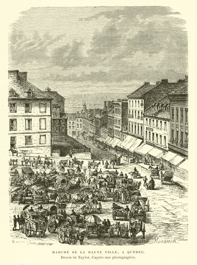 Market of the Upper Town, Quebec City, Kanada av English School