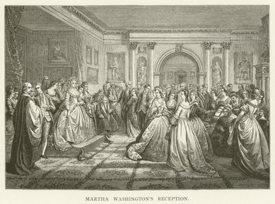 Martha Washingtons mottagning av English School