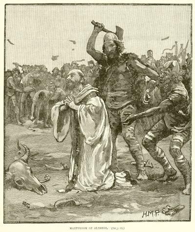 Martyrium av Alphege av English School