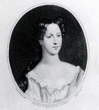 Mary Burwell, fru till Robert Walpole, tryck gjord av W. Gardiner, 1802 (gravyr) av English School