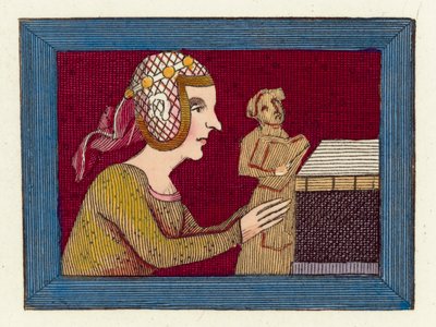 Mary De St Paul (färgad gravyr) av English School