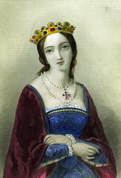 Mary I av England, dotter till Henry VIII, tryckt av Henry G. Bohn, 1856 av English School
