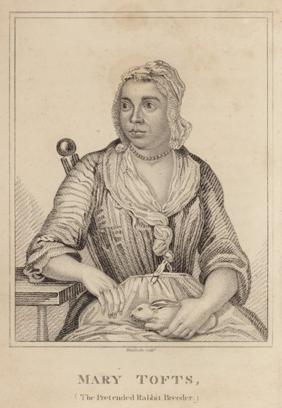 Mary Tofts, The Pretended Rabbit Breeder av English School
