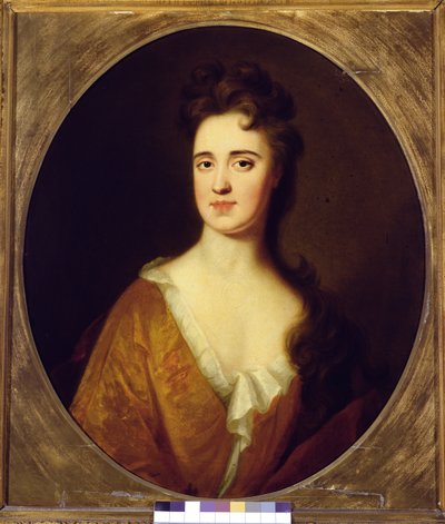 Mary Widdrington, hustru till Sir John Gascoigne, 5th Baronet (olja på duk) (par 157831) av English School