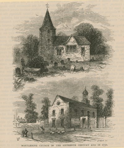 Marylebone kyrka av English School