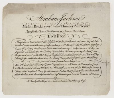 Mason, Abraham Jackson, byteskort av English School
