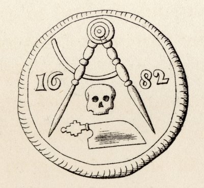 Frimurares sigill av Maestrichts snickare, daterad 1682, från 