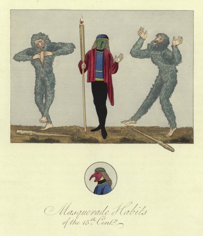 Maskeradvanor på 1400-talet av English School