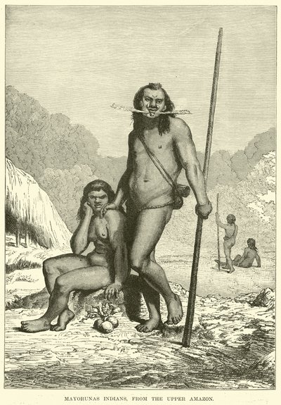 Mayorunas indianer, från övre Amazonas av English School