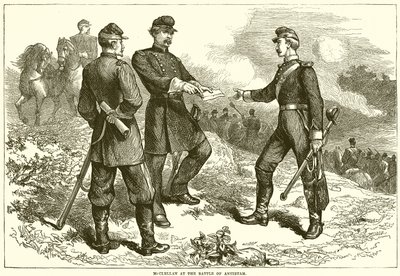 McClellan i slaget vid Antietam av English School