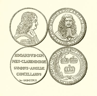 Medalj av Clarendon och medalj till minne av restaureringen av English School