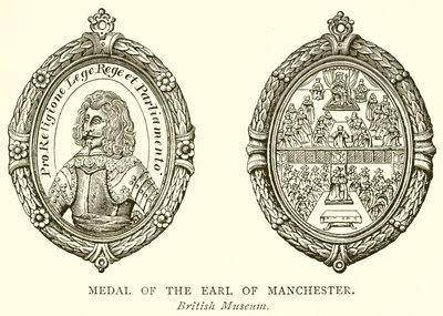 Medalj av Earl of Manchester av English School