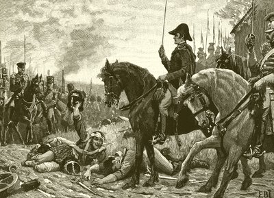 Möte mellan Wellington och Blucher efter slaget vid Waterloo av English School