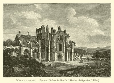 Melrose Abbey av English School