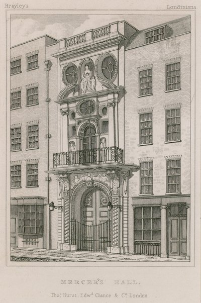 Mercers Hall, Cheapside, London av English School