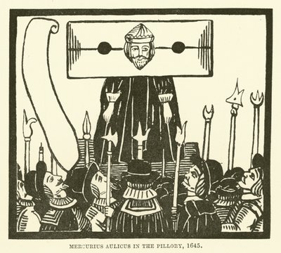 Merkurius i pelaren, 1645 av English School