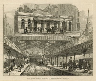 Metropolitan Railway Extension till Aldgate av English School