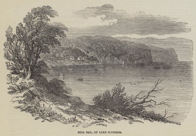 Mica Bay, vid Lake Superior (gravyr) av English School
