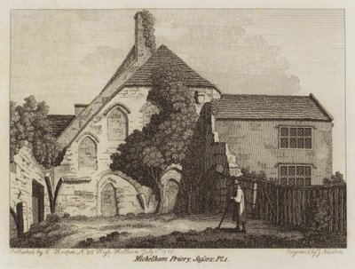Michelham Priory, Sussex, 1785 av English School