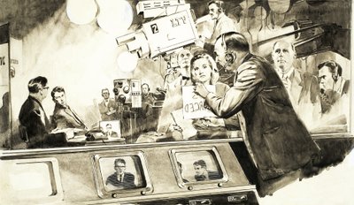 Mick Johnson, TV-reporter av English School