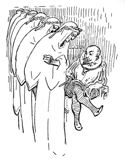Michael of Cervantes av Gilbert Keith Chesterton (tryck) av English School
